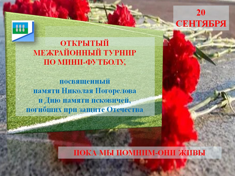 Межрайонный турнир по мини-футболу, посвященный памяти Николая  Погорелова и Дню памяти псковичей, погибших при защите Отечества.